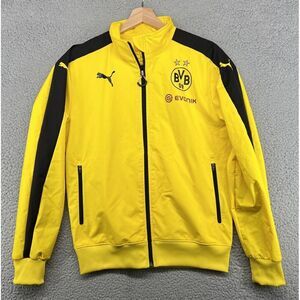 Puma Borussia Dortmund 2016 2017 Football Soccer Stadium Jacket Men's S EUC‎